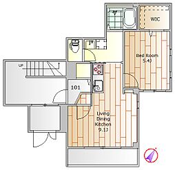 間取図画像 1LDK