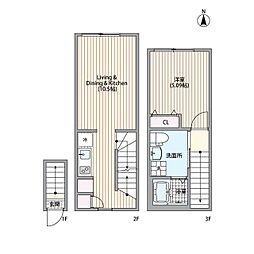 間取図画像 1LDK
