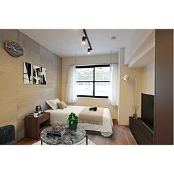 ジニア不動前 4階ワンルームのリビング/ダイニング