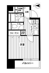 菱和パレス渋谷西壱番館 1Kの間取図画像