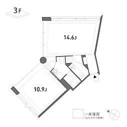 渋谷区東2丁目マンション 2Kの間取図画像