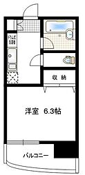 ラ・ベル元住吉 1Kの間取図画像