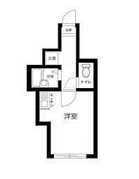 Cスクエア矢口 1階1Kの間取り