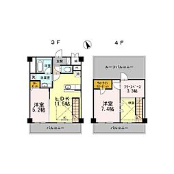 グリーンアベニュー6 2SLDKの間取図画像