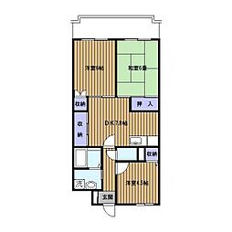 ラフィーネ港北 3LDKの間取図画像