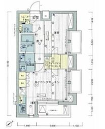 ブライズ上池台 1LDKの間取図画像