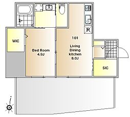 VILLAVERDEHILLS 1LDKの間取図画像