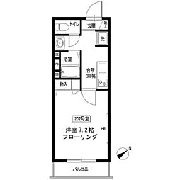 adagio 1Kの間取図画像