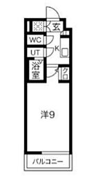 エスペルーモ桜新町 1Kの間取図画像