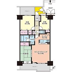エクレール検見川浜 3LDKの間取図画像