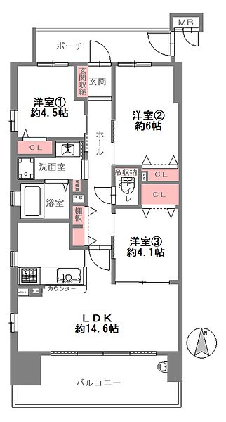 間取りを拡大表示