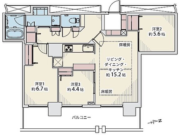 間取りを拡大表示