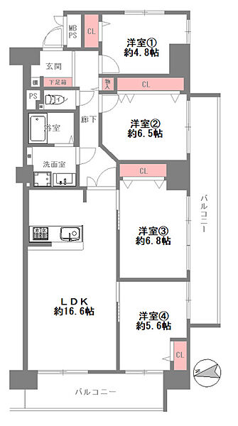 間取りを拡大表示