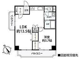 シャンボール加古町 1LDKの間取図画像