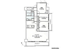 エバーグリーン江波山 2SLDKの間取図画像