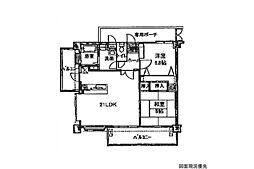 ウィンディヒルズ阿品 2LDKの間取図画像