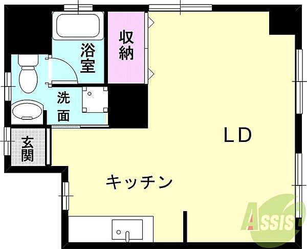 ライオンズマンション神戸元町 ｜兵庫県神戸市中央区元町通6丁目(賃貸マンション1LDK・10階・34.96㎡)の写真 その2