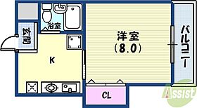 グリーンルーフ神若  ｜ 兵庫県神戸市中央区神若通3丁目（賃貸マンション1R・3階・25.21㎡） その2