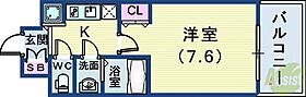 アドバンス三宮グルーブ  ｜ 兵庫県神戸市中央区東雲通1丁目（賃貸マンション1K・7階・23.56㎡） その2