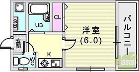 コスモハイツ  ｜ 兵庫県神戸市灘区船寺通5丁目（賃貸マンション1K・2階・20.00㎡） その2