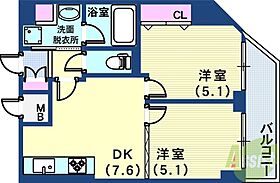 ロイヤルヒル神戸三ノ宮II  ｜ 兵庫県神戸市中央区加納町3丁目（賃貸マンション2LDK・9階・40.79㎡） その2