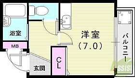 ゲルメンハイツ  ｜ 兵庫県神戸市北区若葉台4丁目1-14（賃貸マンション1K・3階・21.00㎡） その2