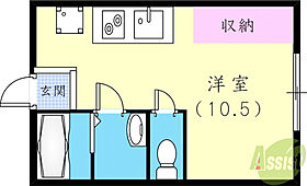 ビタミンテラス生田町  ｜ 兵庫県神戸市中央区生田町2丁目（賃貸マンション1R・4階・22.00㎡） その2