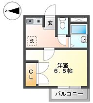 二輪ハウス 205 ｜ 岐阜県各務原市鵜沼南町5丁目（賃貸アパート1K・2階・24.18㎡） その2