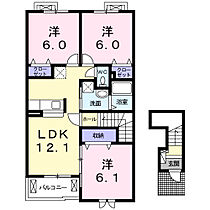 ルーチェ（ＬＵＣＥ） 201 ｜ 岐阜県各務原市蘇原青雲町3丁目31-2（賃貸アパート3LDK・2階・68.00㎡） その2