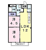 エルフ那加Ａ 201 ｜ 岐阜県各務原市那加石山町1丁目136番地（賃貸アパート2LDK・2階・48.85㎡） その2