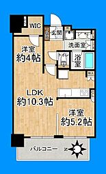 南海高野線 堺東駅 徒歩3分 2LDKの間取り