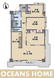 ライオンズマンション坂戸駅前 3LDKの間取図画像