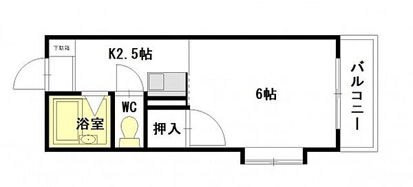 リバーシティ五日市 307｜広島県広島市佐伯区五日市５丁目(賃貸マンション1K・3階・18.90㎡)の写真 その2