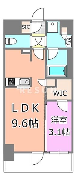 千葉県千葉市中央区富士見1丁目(賃貸マンション1LDK・11階・32.80㎡)の写真 その2