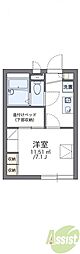 レオパレスMay21石橋 1Kの間取図画像
