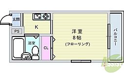 メゾン・エマーブル ワンルームの間取図画像