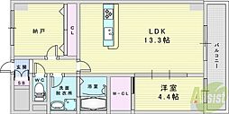 豊中市三和町1丁目マンション 1SLDKの間取図画像