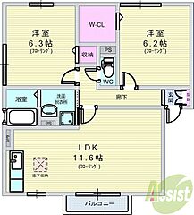 物件の間取り
