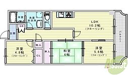 ワールド・シズ 3LDKの間取図画像