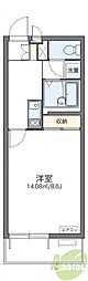 レオネクストカルミア 1Kの間取図画像