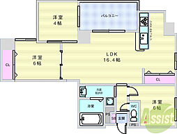 グランデージ池田栄本町 3LDKの間取図画像