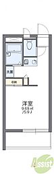 レオパレスキッショー 1Kの間取図画像