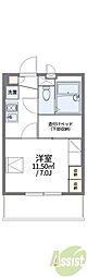 レオパレスIMAGO3 1Kの間取図画像