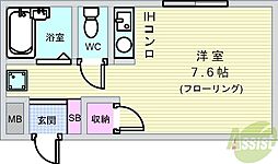 サンマルコ ワンルームの間取図画像