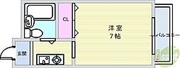 エクセレンス 1Kの間取図画像