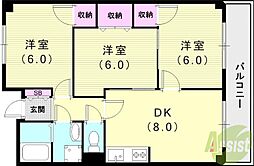 フローレンスS.Y 3LDKの間取図画像