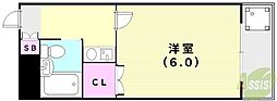 シャトー栄根2 1Kの間取図画像