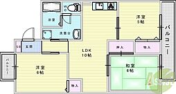 ハイツエテルナビュー 3LDKの間取図画像