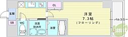 AILE石橋 1Kの間取図画像