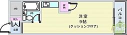 JGS緑丘マンション ワンルームの間取図画像
